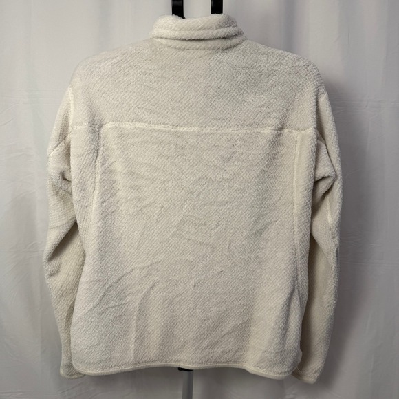 Patagonia Women's L Los Gatos Fleece Pullover Cream Beige Snap Thermal Pro - Picture 2 of 7
